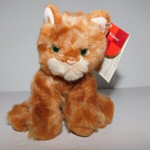 Russ Berrie 6" Plush stuffed Orange Ginger Tabby Cat Kitten Whiskers 2480 w Tag